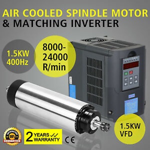 Spindle 1.5kw Aircooling + VFD